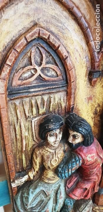 Arte: MAGNIFICA TALLA EN TABLON DE MADERA - Foto 6