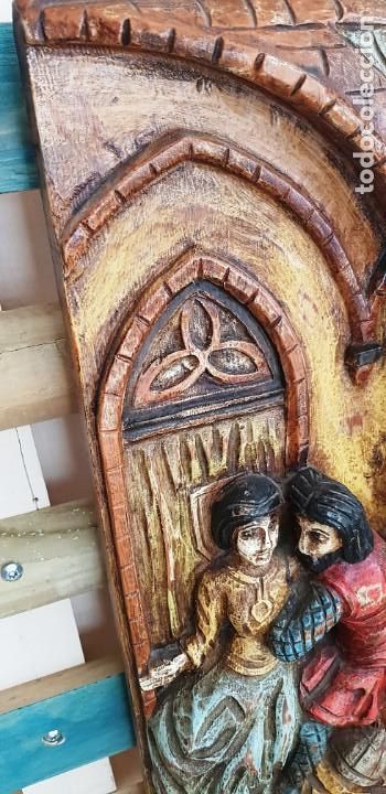 Arte: MAGNIFICA TALLA EN TABLON DE MADERA - Foto 7