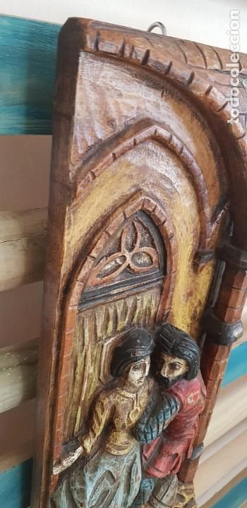 Arte: MAGNIFICA TALLA EN TABLON DE MADERA - Foto 8