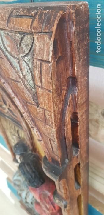 Arte: MAGNIFICA TALLA EN TABLON DE MADERA - Foto 10