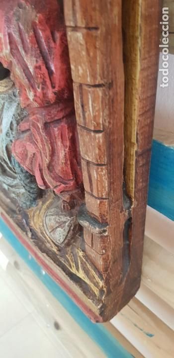 Arte: MAGNIFICA TALLA EN TABLON DE MADERA - Foto 11