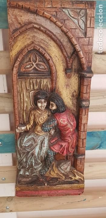 Arte: MAGNIFICA TALLA EN TABLON DE MADERA - Foto 12