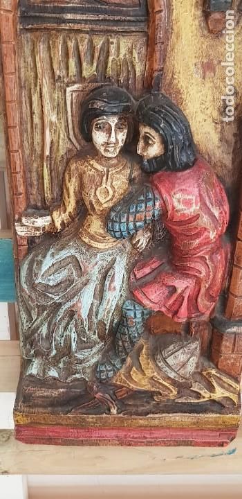 Arte: MAGNIFICA TALLA EN TABLON DE MADERA - Foto 13