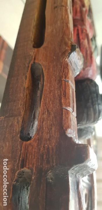 Arte: MAGNIFICA TALLA EN TABLON DE MADERA - Foto 16