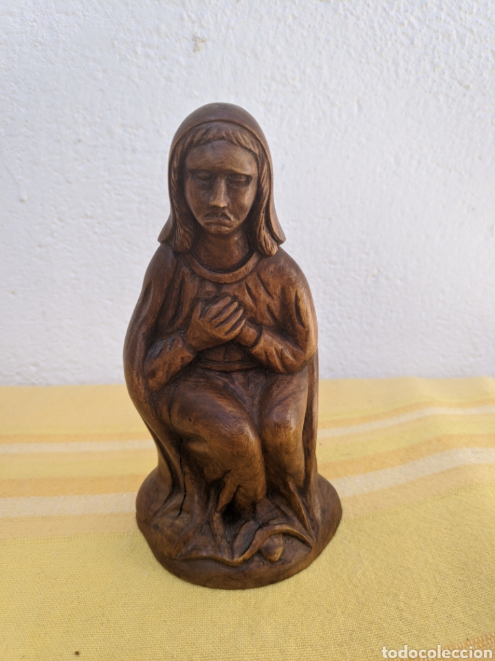 Arte: Virgen madera tallada a mano - Foto 2