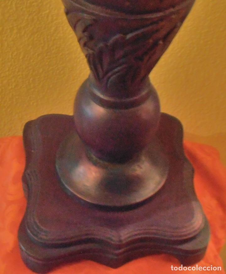 Arte: JARRON DE MADERA, TALLADO - Foto 5