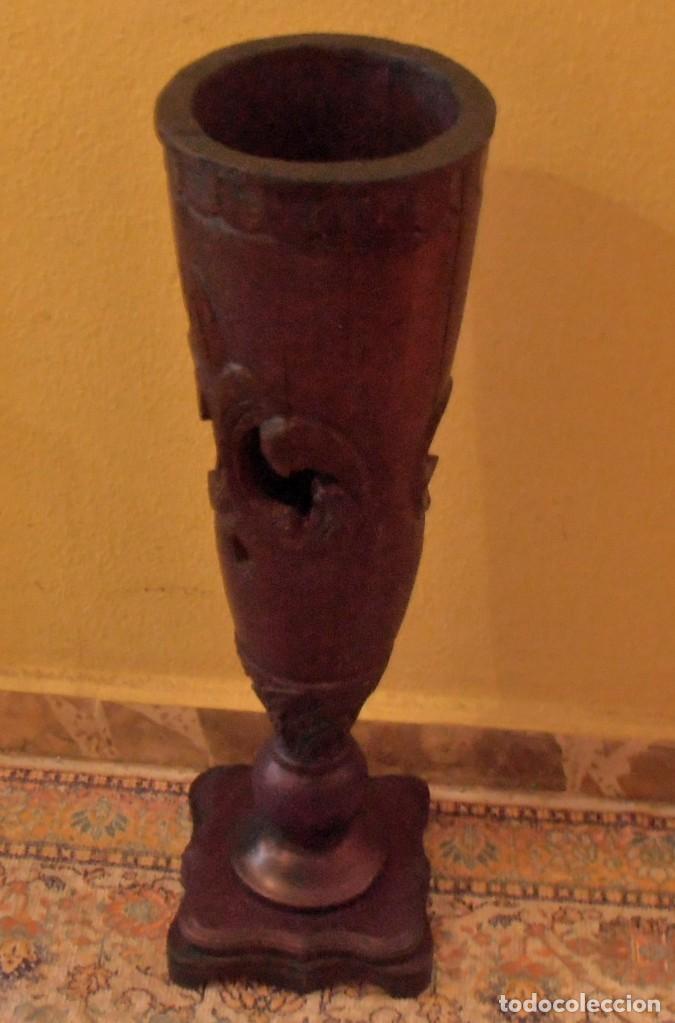 Arte: JARRON DE MADERA, TALLADO - Foto 7