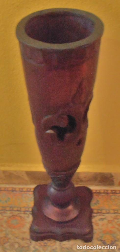 Arte: JARRON DE MADERA, TALLADO - Foto 9