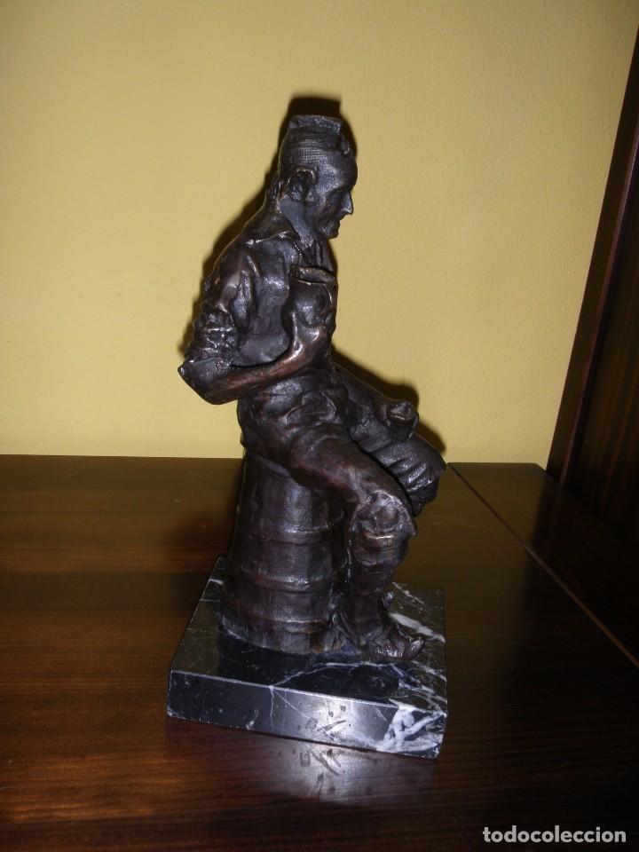 Arte: FIGURA BRONCE BASE DE M&Aacute;RMOL - Foto 7