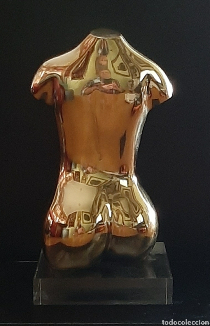 Arte: BUSTO DE MUJER EN BRONCE DORADO. - Foto 2