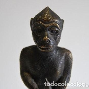 Arte: Figura Mono de Bali en Bronce - Foto 1