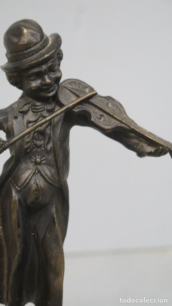 Arte: PAYASO MUSICO. BRONCE - Foto 2