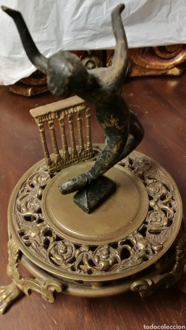 Arte: ANTIGUA FIGURA BRONCE - Foto 2
