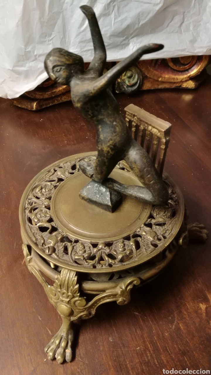 Arte: ANTIGUA FIGURA BRONCE - Foto 1