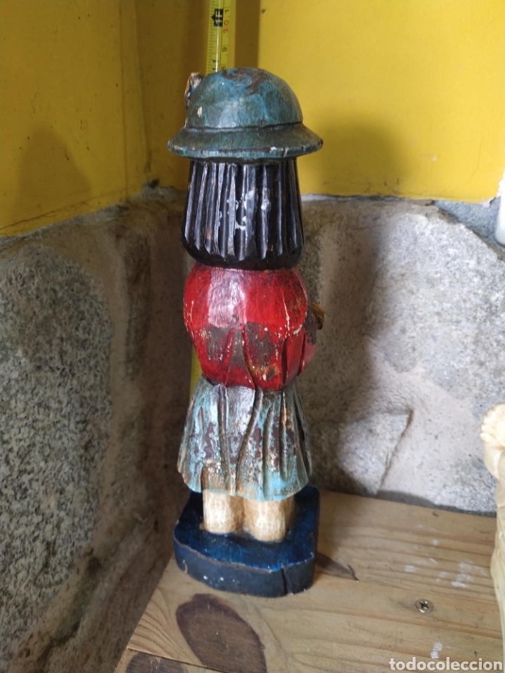 Arte: Figura de madera policromada - Foto 2