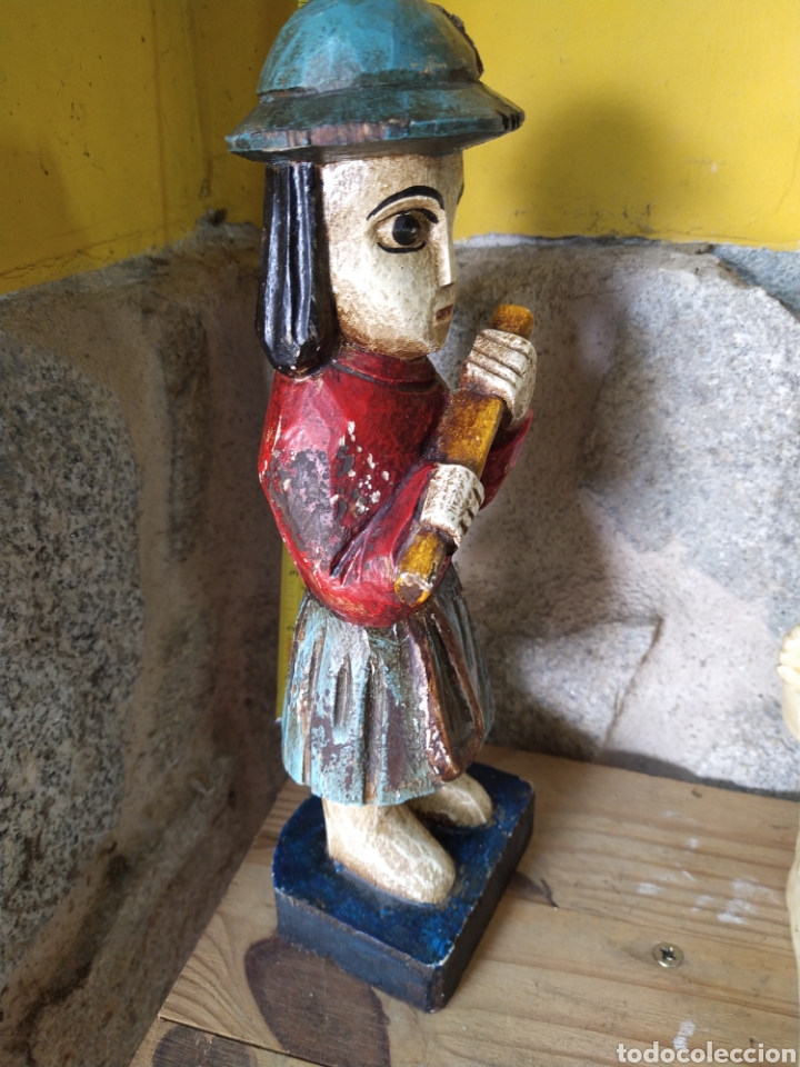Arte: Figura de madera policromada - Foto 3