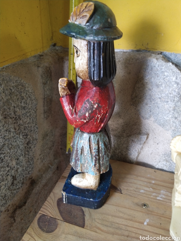 Arte: Figura de madera policromada - Foto 4
