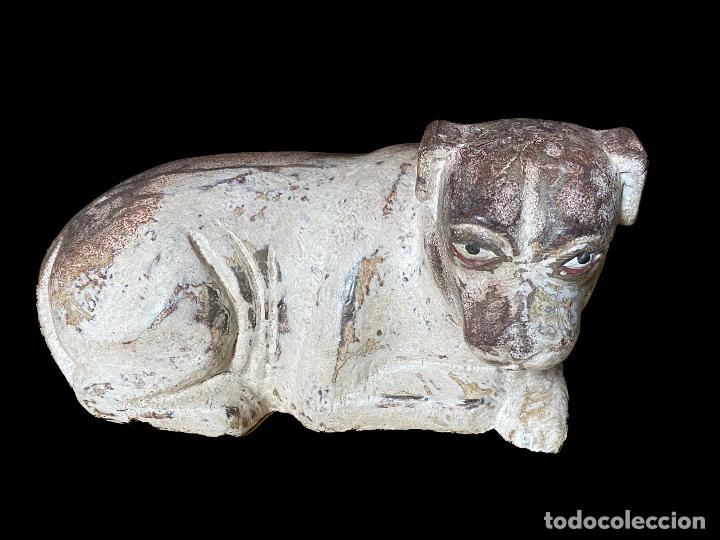 Arte: perro de madera, cara parecida a los de sargadelos. - Foto 1