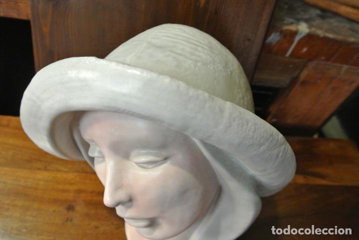 Arte: Busto, rostro de mujer. Cer&aacute;mica tipo gres - Foto 9