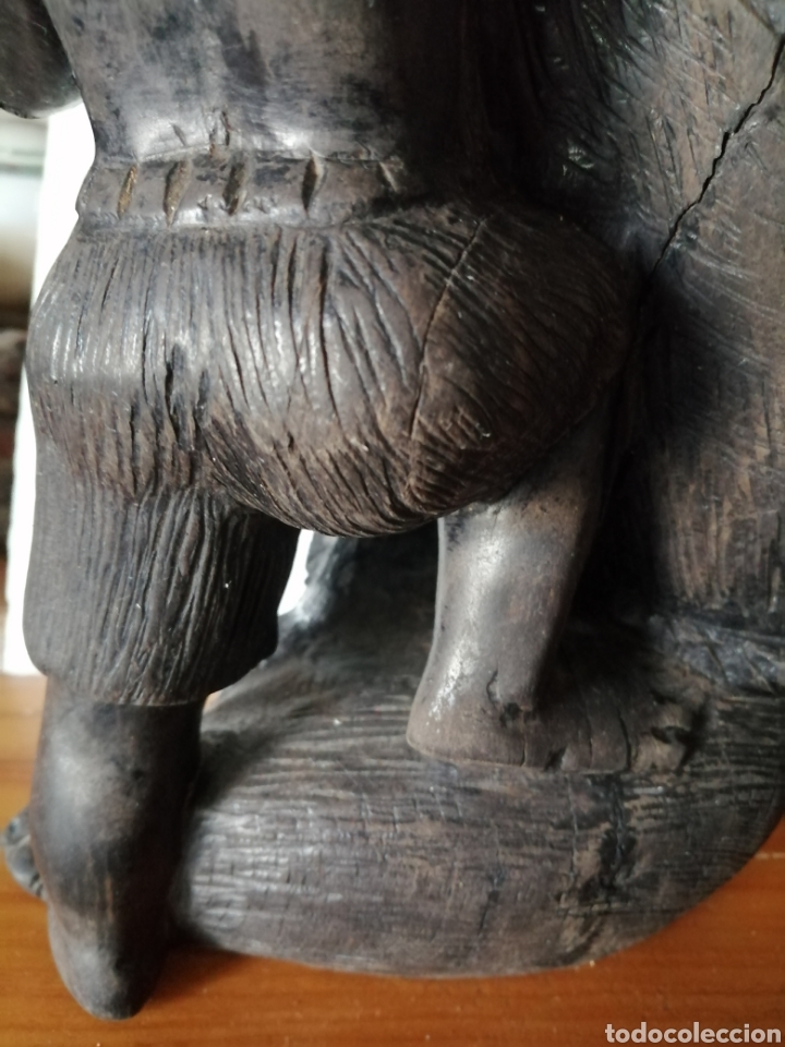 Arte: Talla en madera de &eacute;bano. - Foto 3