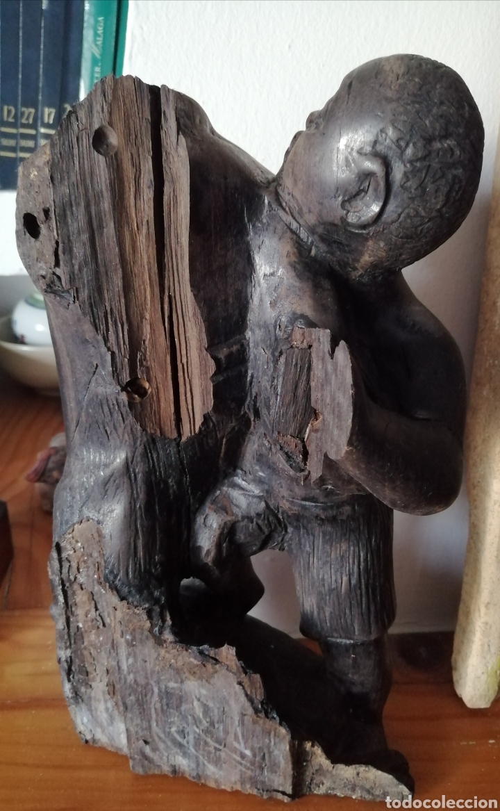 Arte: Talla en madera de &eacute;bano. - Foto 4