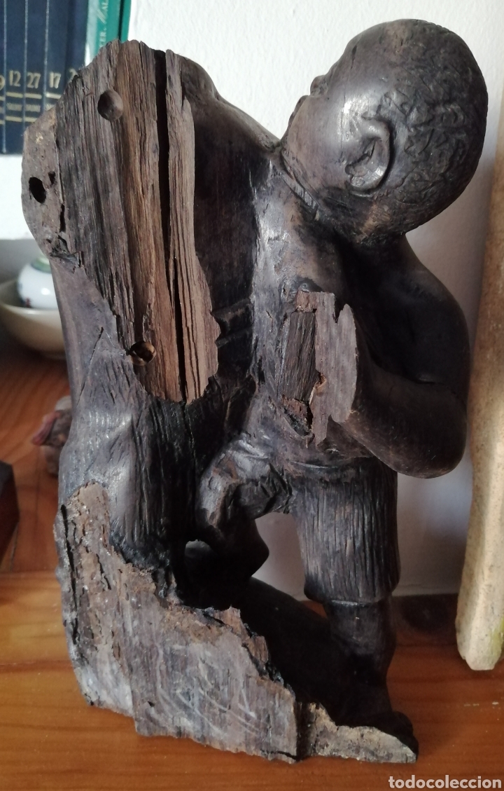 Arte: Talla en madera de &eacute;bano. - Foto 5
