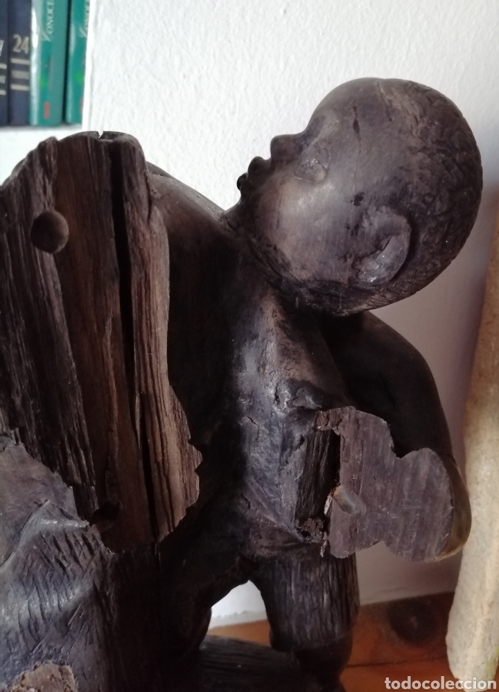 Arte: Talla en madera de &eacute;bano. - Foto 6