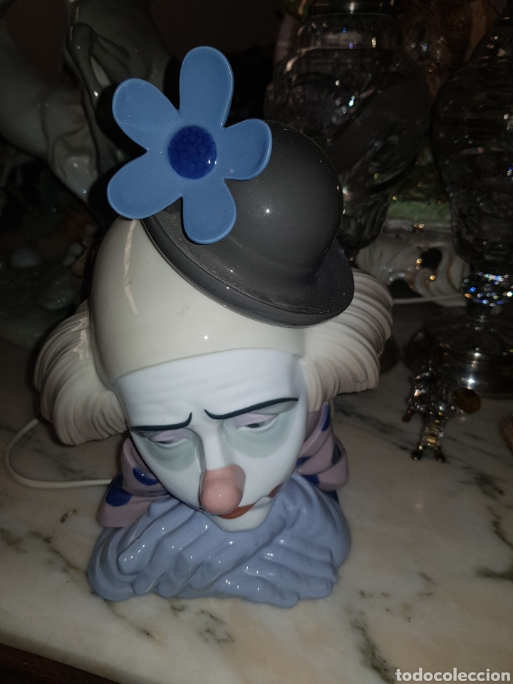 Arte: Payaso con flor de Lladro. - Foto 2