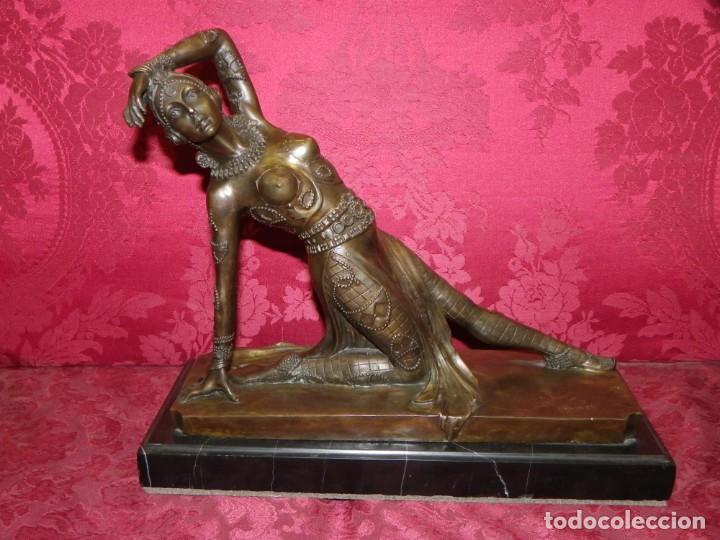 Arte: Bailarina Art Dec&oacute; bronce - Foto 2