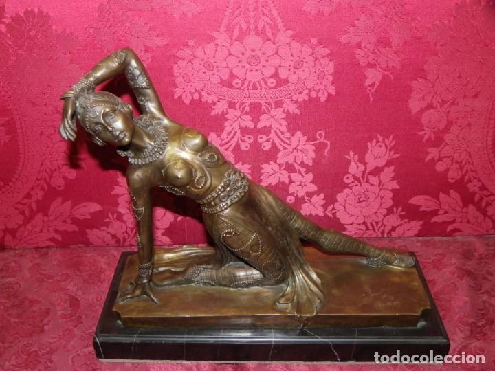 Arte: Bailarina Art Dec&oacute; bronce - Foto 3