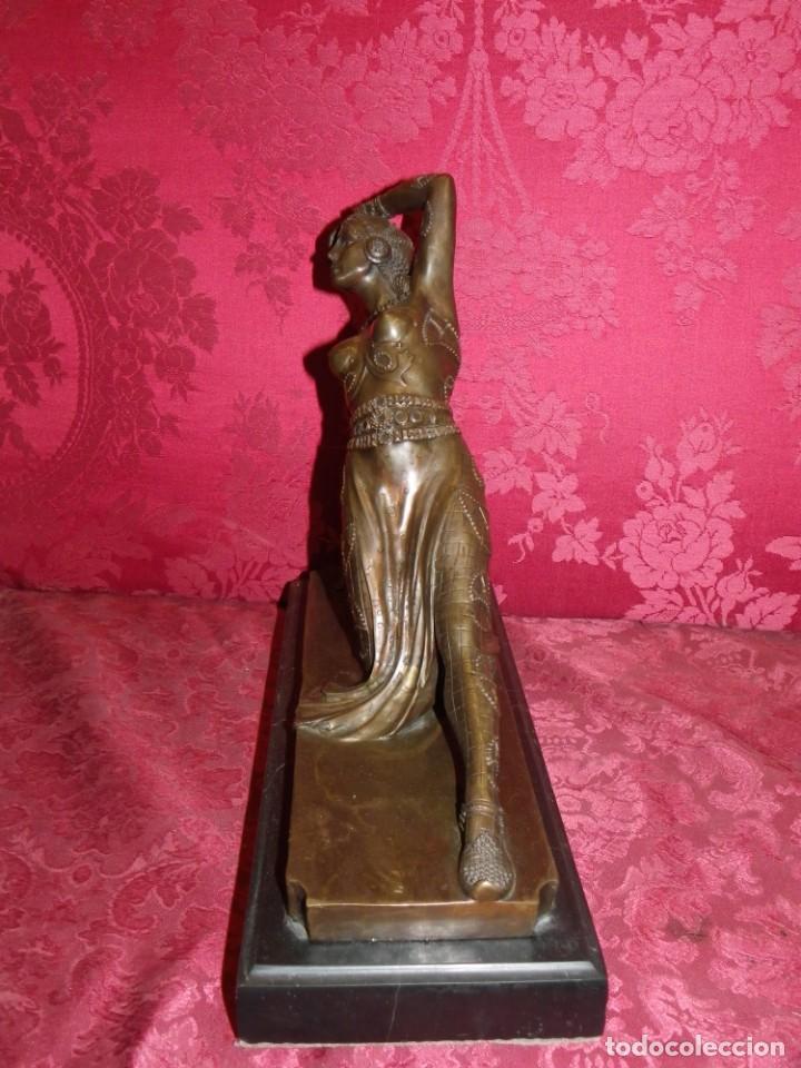 Arte: Bailarina Art Dec&oacute; bronce - Foto 4