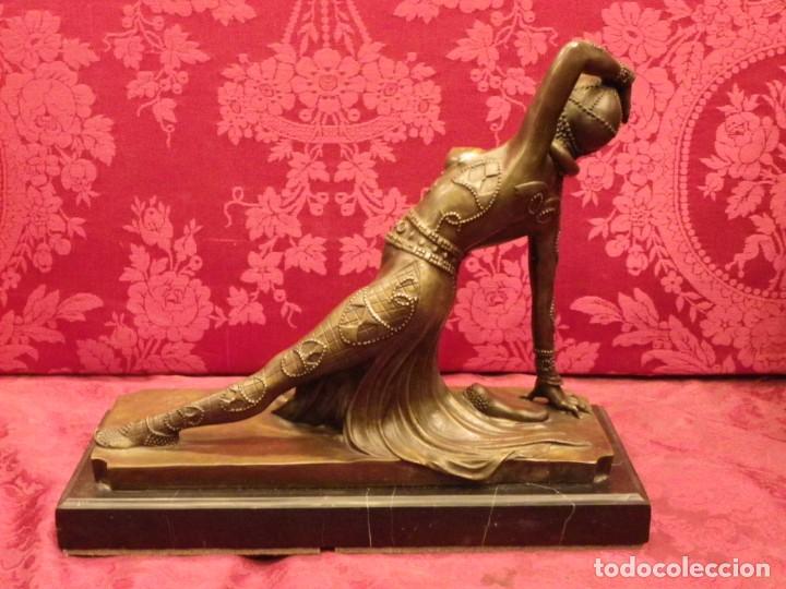 Arte: Bailarina Art Dec&oacute; bronce - Foto 8