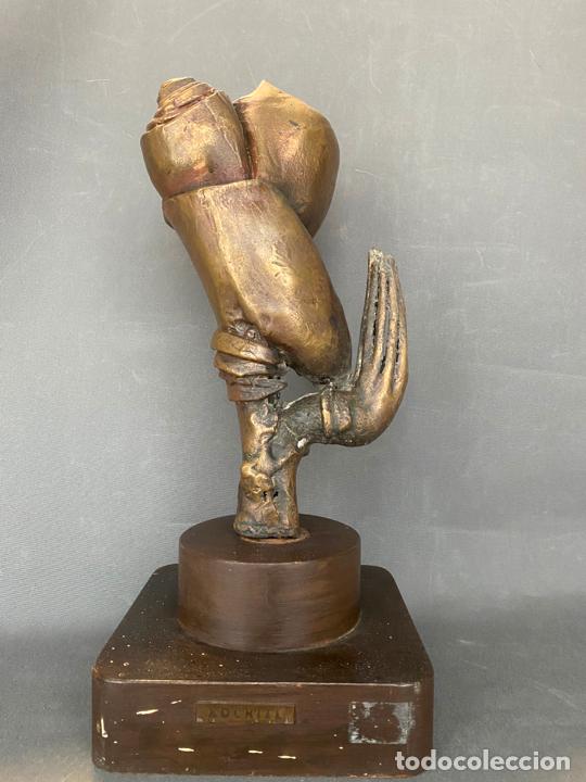 Arte: escultura en bronce , abstracci&oacute;n , XOCHITL , 40 cm. M&eacute;xico , R162
