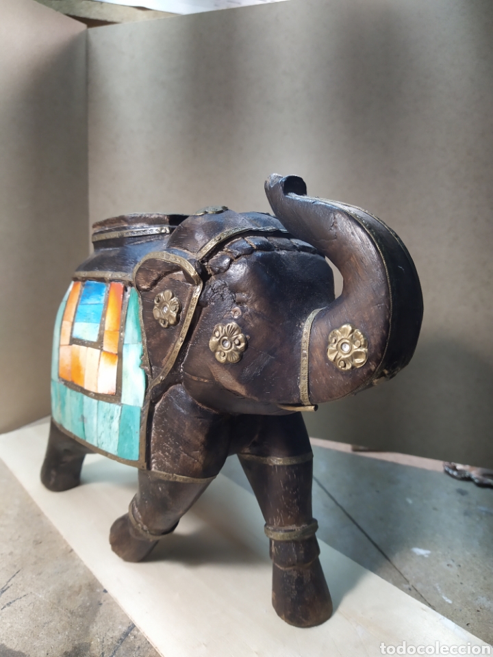 Arte: Figura madera elefante - Foto 3