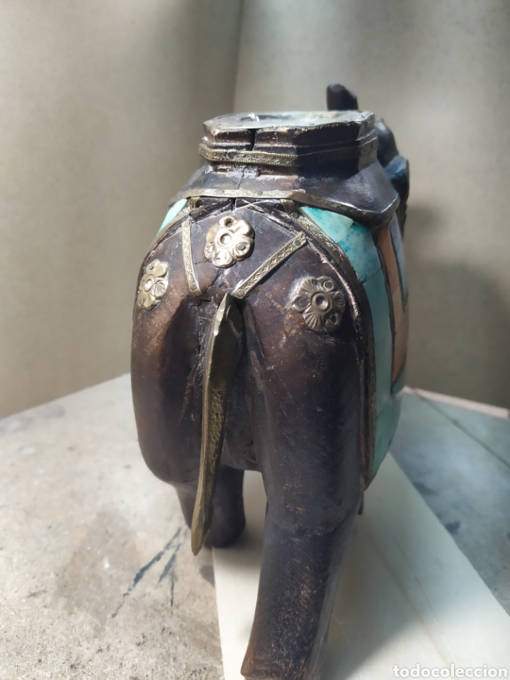 Arte: Figura madera elefante - Foto 5