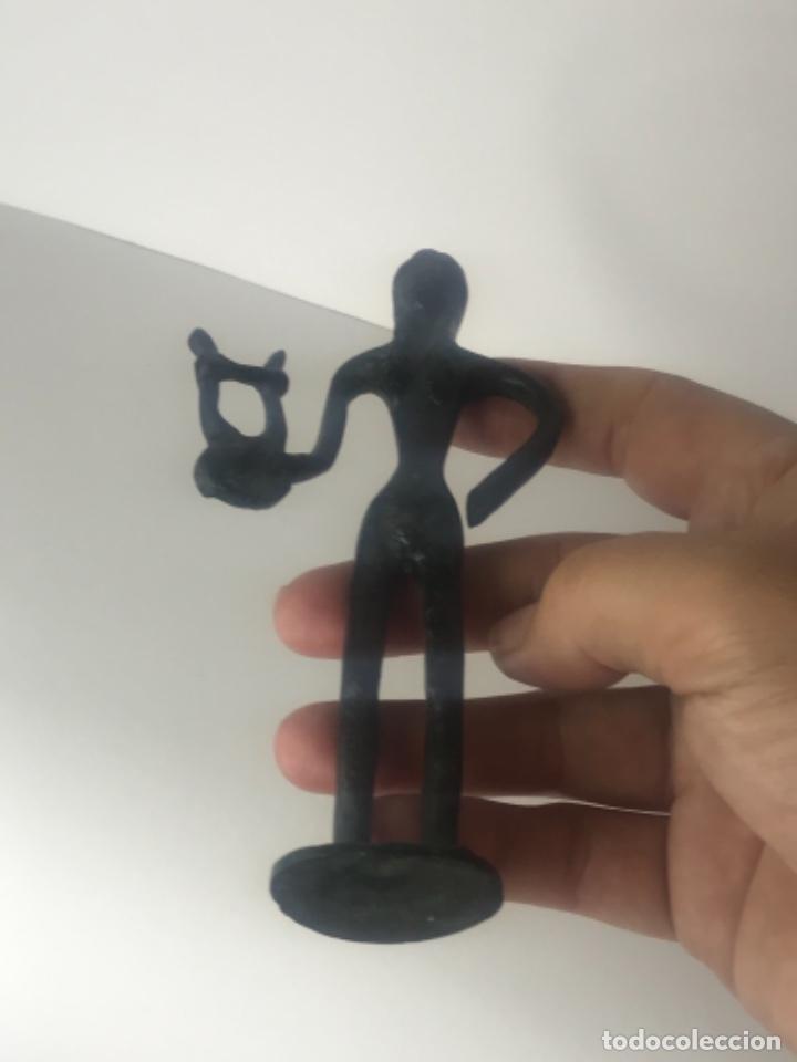 Arte: DIOS GRIEGO CON LIRA DE BRONCE. - Foto 6