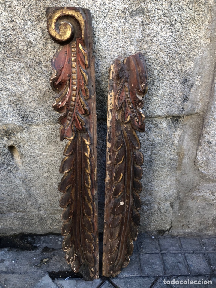 Arte: Pareja de Trozos de Retablo - Foto 1