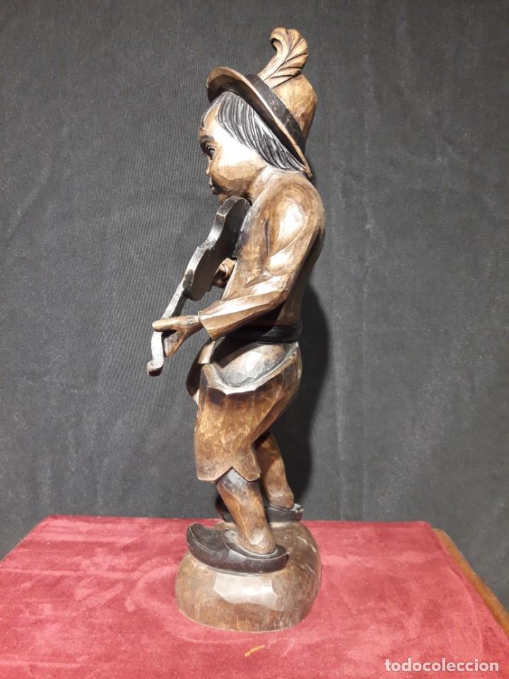 Arte: Violinista talla de madera - Foto 6