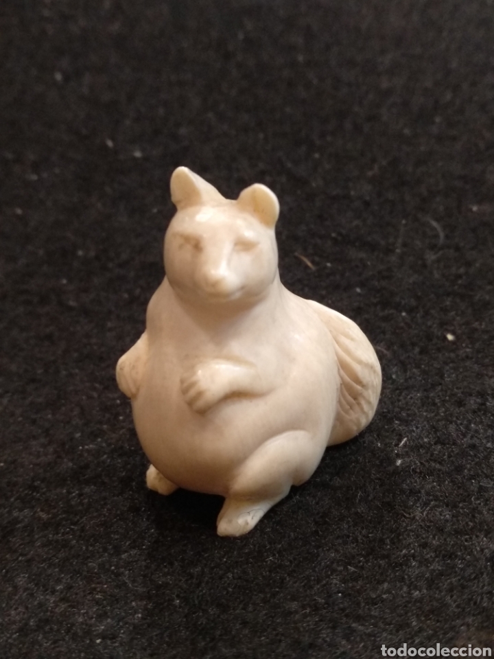 Arte: Figura Netsuke de marfil 3,2cm - Foto 1