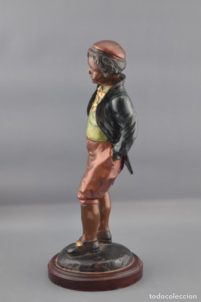 Arte: Muchacho. Bronce con acabado policromado. - Foto 2