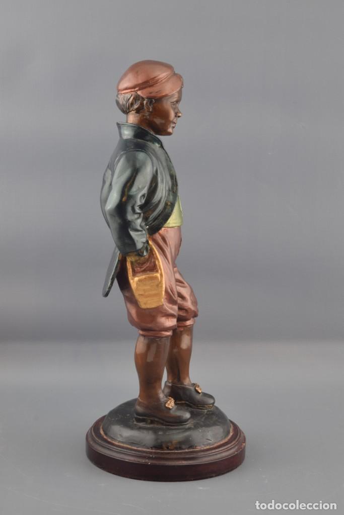 Arte: Muchacho. Bronce con acabado policromado. - Foto 4