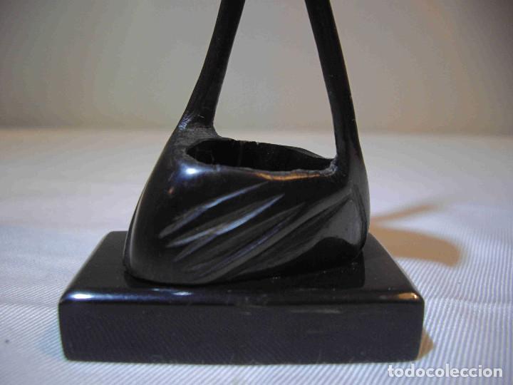 Arte: FIGURA GARZA EBANO - Foto 6