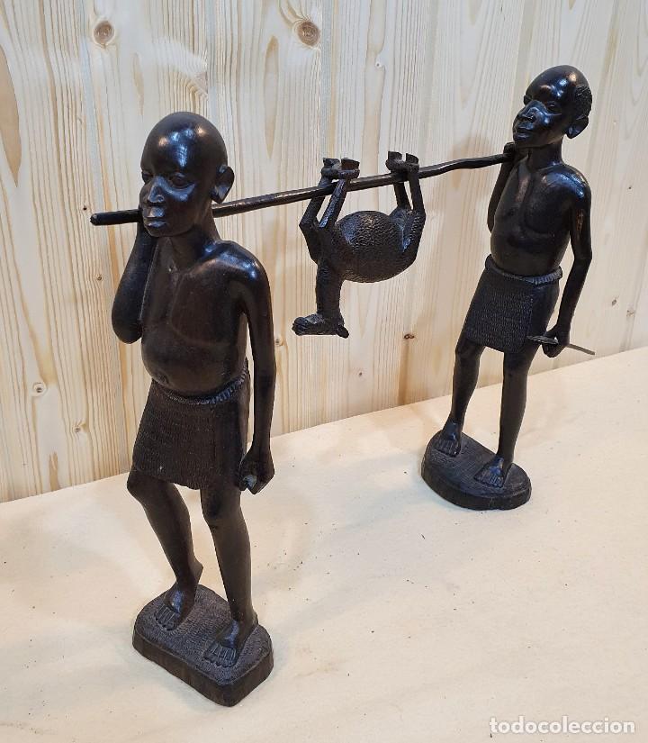 Arte: ESCULTURA EN MADERA DE EBANO - Foto 2