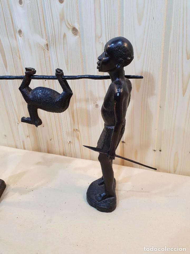 Arte: ESCULTURA EN MADERA DE EBANO - Foto 3