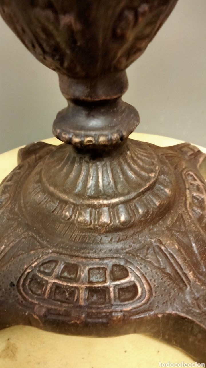 Arte: ANTIGUO JARRON EN BRONCE CON RELIEVES - Foto 7