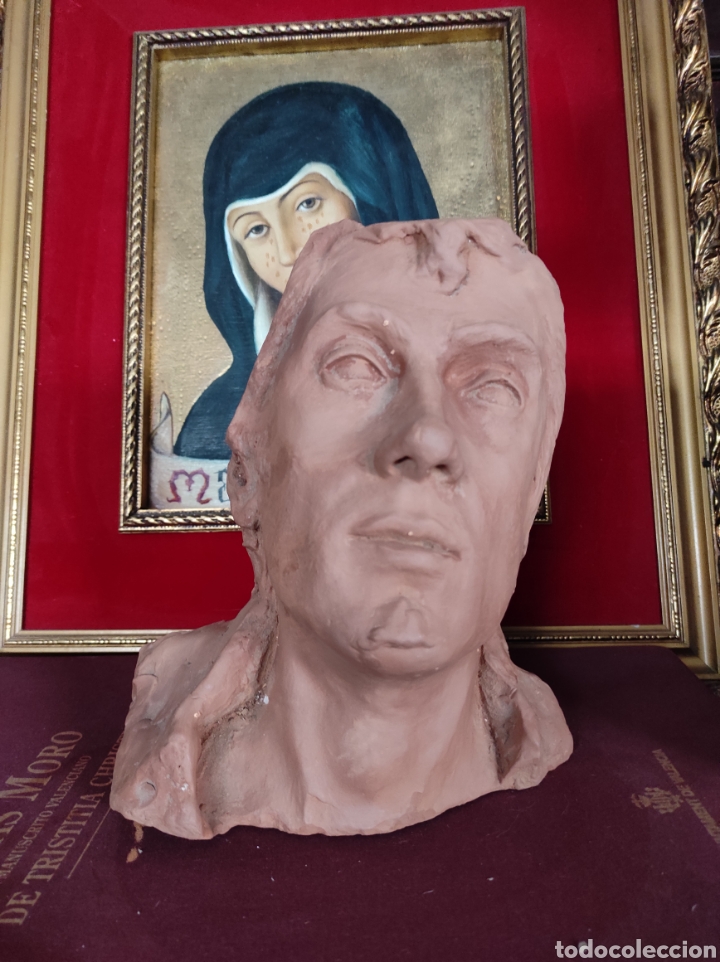 Arte: Busto de barro de 22cm. Rostro - Foto 2