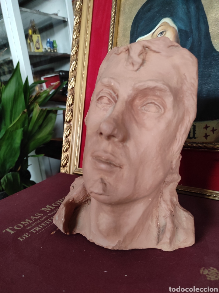 Arte: Busto de barro de 22cm. Rostro - Foto 3