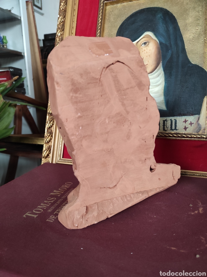 Arte: Busto de barro de 22cm. Rostro - Foto 5