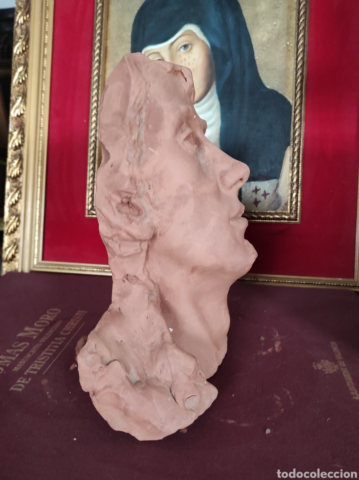 Arte: Busto de barro de 22cm. Rostro - Foto 6