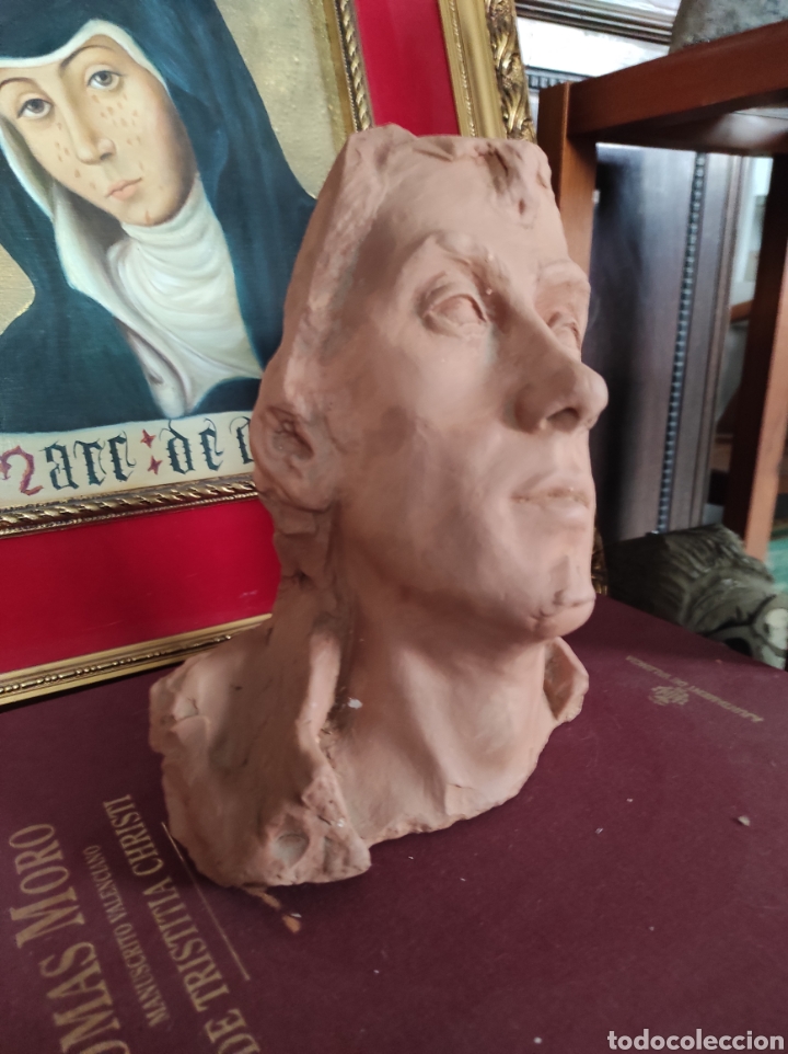 Arte: Busto de barro de 22cm. Rostro - Foto 1